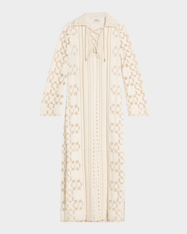 Wiliama Lace-Up Maxi Dress